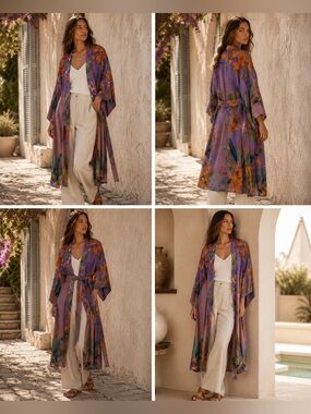 Powder NWOT Botany Bliss Kimono One Size